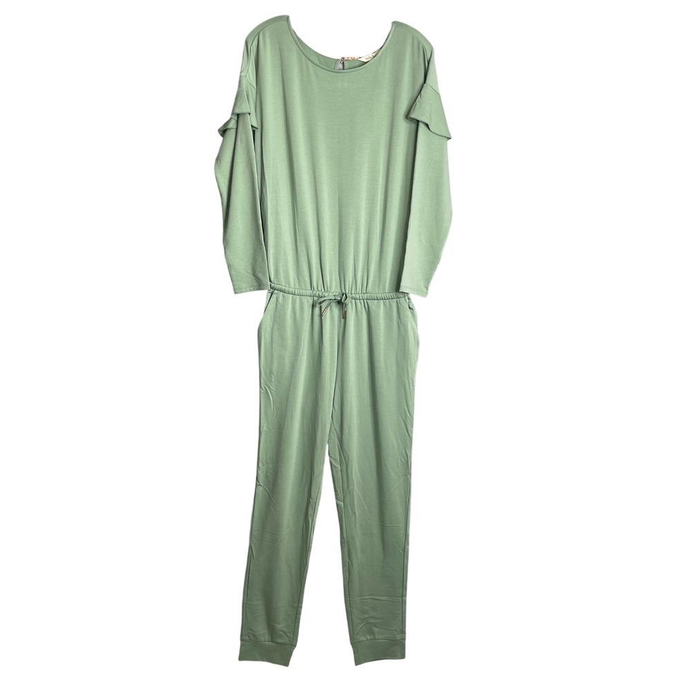 New Matilda Jane Resting Day Romper Womens S Green Ruffle‎ Moments With You